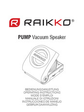 Raikko PUMP Instrucciones De Manejo