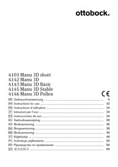 Ottobock 4145 Manu 3D Stable Instrucciones De Uso