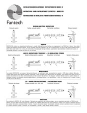 Fantech FG 10XL Instrucciones De Instalación Y Mantenimiento