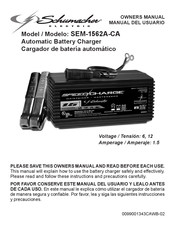 Schumacher Electric SEM-1562A-CA Manual Del Usuario