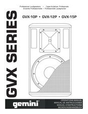 Gemini GVX-15P Manual De Instrucciones