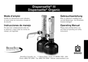 BRAND Dispensette III Instrucciones De Manejo