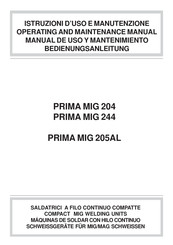 Prima MIG 205AL Manual De Uso