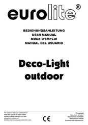EuroLite Deco-Light Manual Del Usuario