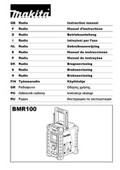 Makita BMR100 Manual De Instrucciones