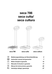 Seca culta Manual De Instrucciones