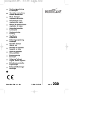 Hurricane HLS 230 Manual De Instrucciones