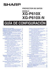 Sharp XG-P610X-N Guía De Configuración