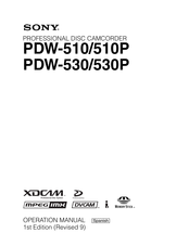 Sony PDW-530P Operación Manual