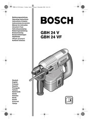 Bosch GBH 24 VF Instrucciones De Servicio