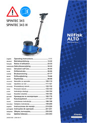 Nilfisk Alto SPINTEC 343 Instrucciones De Manejo