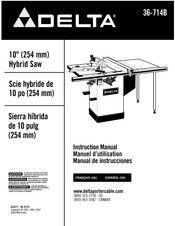 Delta 36-714B Manual De Instrucciones