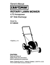 Craftsman 917.385340 Manual De Instrucciones