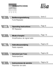 HumanTechnik lisa Instrucciones De Servicio