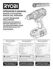 Ryobi P252VN Manual Del Operador