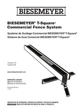 Biesemeyer T-Square 78-055B Manual De Instrucciones