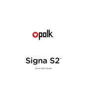 Polk Signa S2 Guia De Inicio Rapido