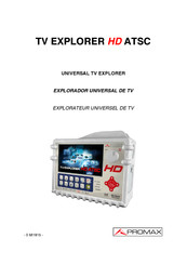 Promax TV EXPLORER HD ATSC Manual De Instrucciones