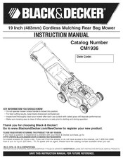 Black and Decker CM1936 Manual De Instrucciones