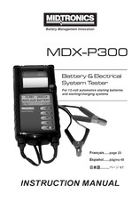 Midtronics MDX-P300 Manual De Instrucciones