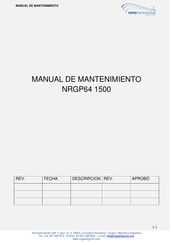 NRG P64 1500 Manual De Mantenimiento