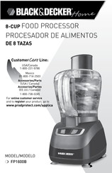 BLACK&DECKER FP1600B Manual De Instrucciones