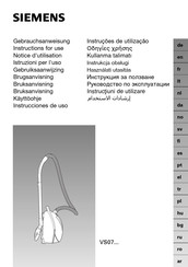 Siemens VS07 Serie Instrucciones De Uso