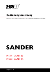 MSW MSW-SAN135 Manual De Instrucciones