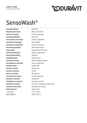 DURAVIT SensoWash 256159 Serie Instrucciones De Montaje