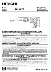 Hitachi DH 40FR Manual De Instrucciones