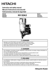 Hitachi NV 83A3 Instrucciones Y Manual De Seguridad