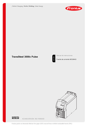 Fronius TransSteel 3000c Pulse Manual De Instrucciones