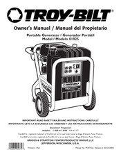 Troy-Bilt 01925 Manual Del Propietário