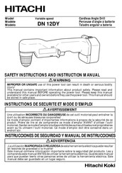 Hitachi DN 12DY Manual De Instrucciones