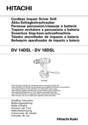 Hitachi DV 18DSL Instrucciones De Manejo