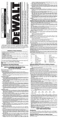DeWalt DC800 Manual De Instrucciones