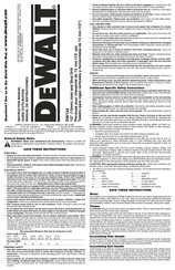 DeWalt DW124 Manual De Instrucciones