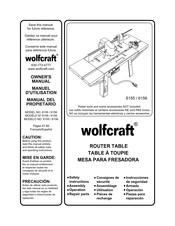 wolfcraft 6156 Manual Del Propietário