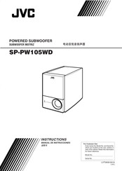 JVC SP-PW105WD Manual De Instrucciones