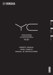 Yamaha YC61 Manual De Instrucciones