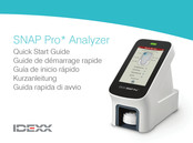 Idexx SNAP Pro Analyzer Guia De Inicio Rapido