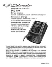 Schumacher PID-410 Manual Del Usuario