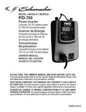 Schumacher PID-760 Manual Del Usuario