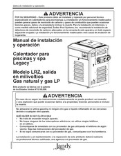 Jandy Legacy LRZ Manual De Instalación Y Operación