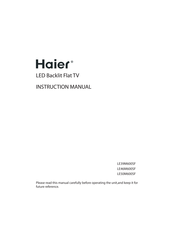 Haier LE39M600SF Manual De Instrucciones