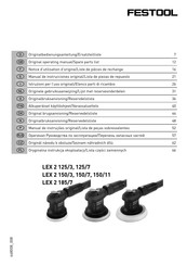 Festool LEX 2 185/7 Manual De Instrucciones