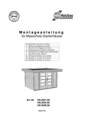 Weka Holzbau 126.3021.00 Instrucciones De Montaje