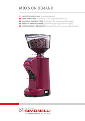 Nuova Simonelli MDXS ON DEMAND Instrucciones De Manejo