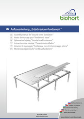 biohort Ground screw foundation Instrucciones De Montaje