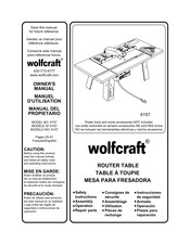 wolfcraft 6157 Manual Del Propietário